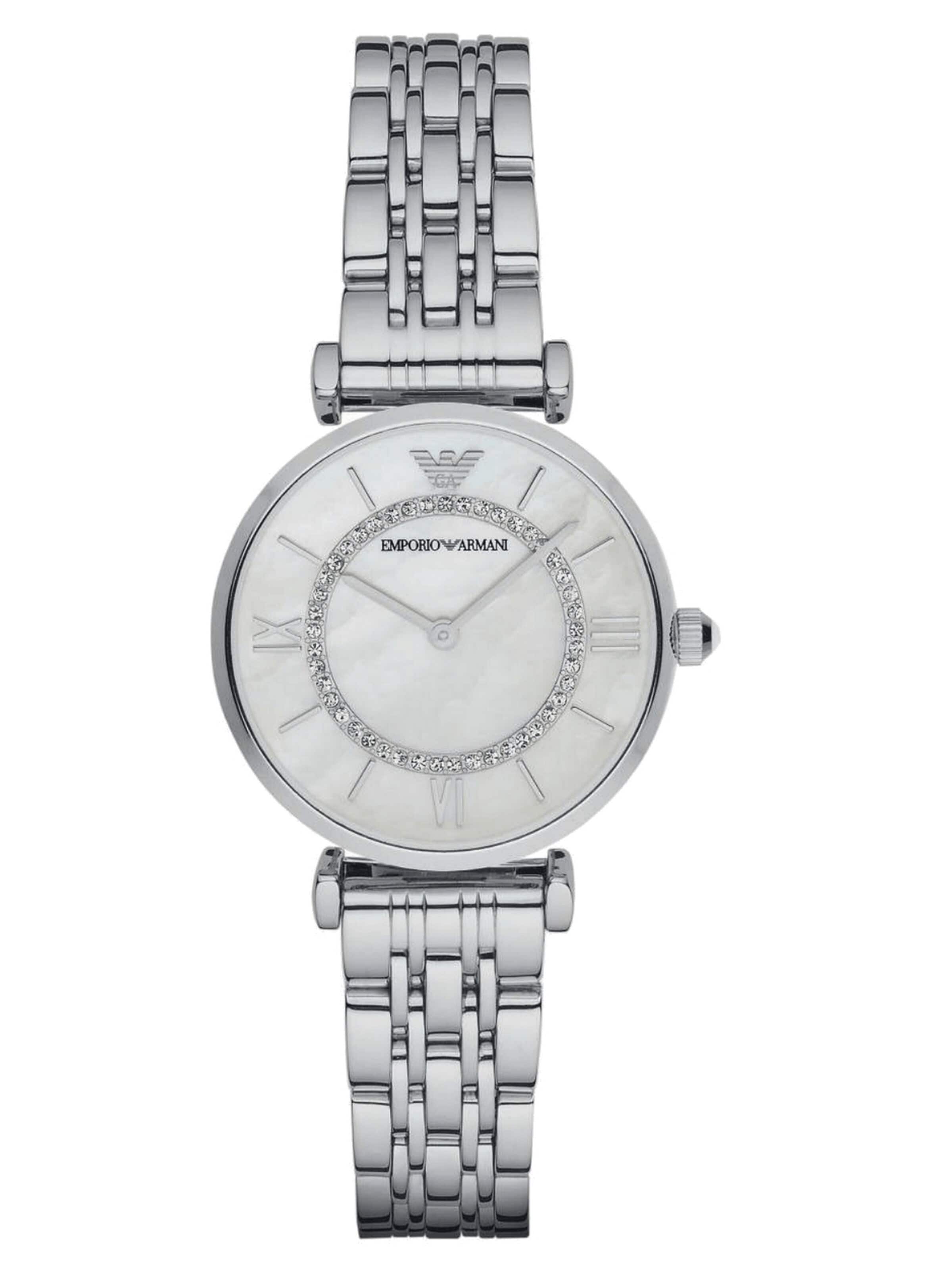 Emporio Armani Analoguhr 'Gianni'‌‌‌‌ in Silber: Vorderseite