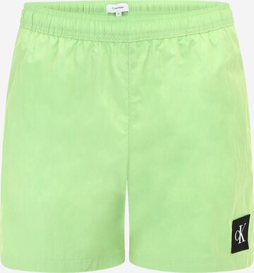 Calvin Klein Swimwear Badshorts i grön: framsida