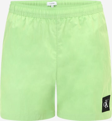 Shorts de bain Calvin Klein Swimwear en vert : devant