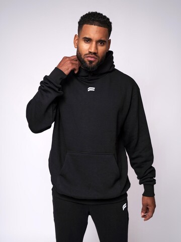 Fortex Fitness Pullover 'Essential Oversized Hoodie'‌‌‌‌‌ in Schwarz