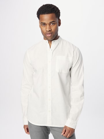 INDICODE JEANS Regular fit Button Up Shirt 'Raffi' in White: front