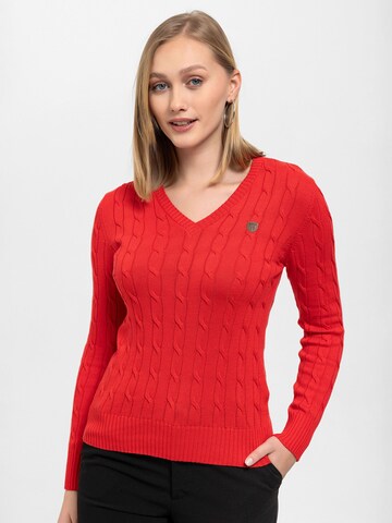 Antioch pullover in Rot: Vorderseite