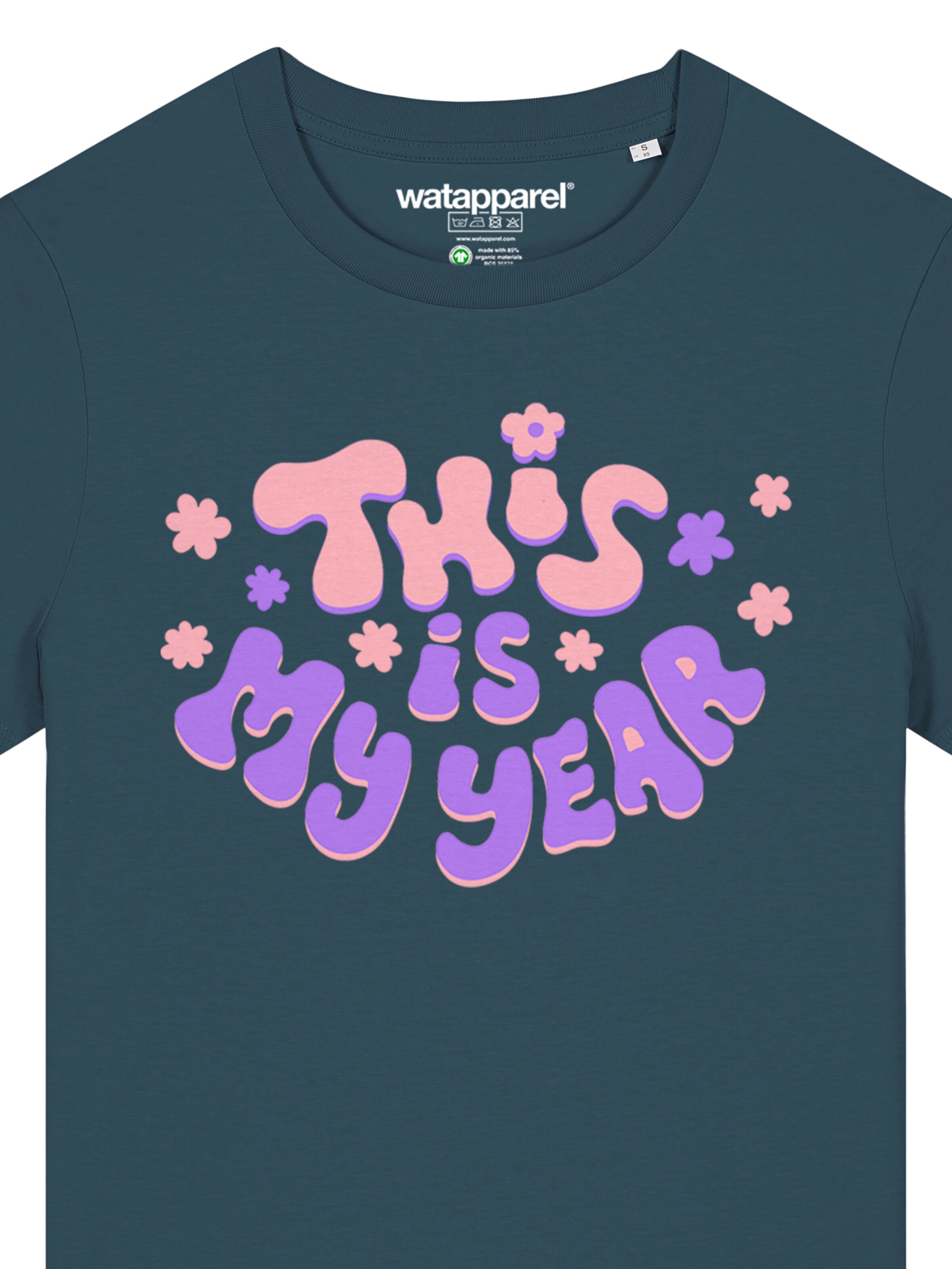 Maglietta 'This is my year' di Watapparel in verde