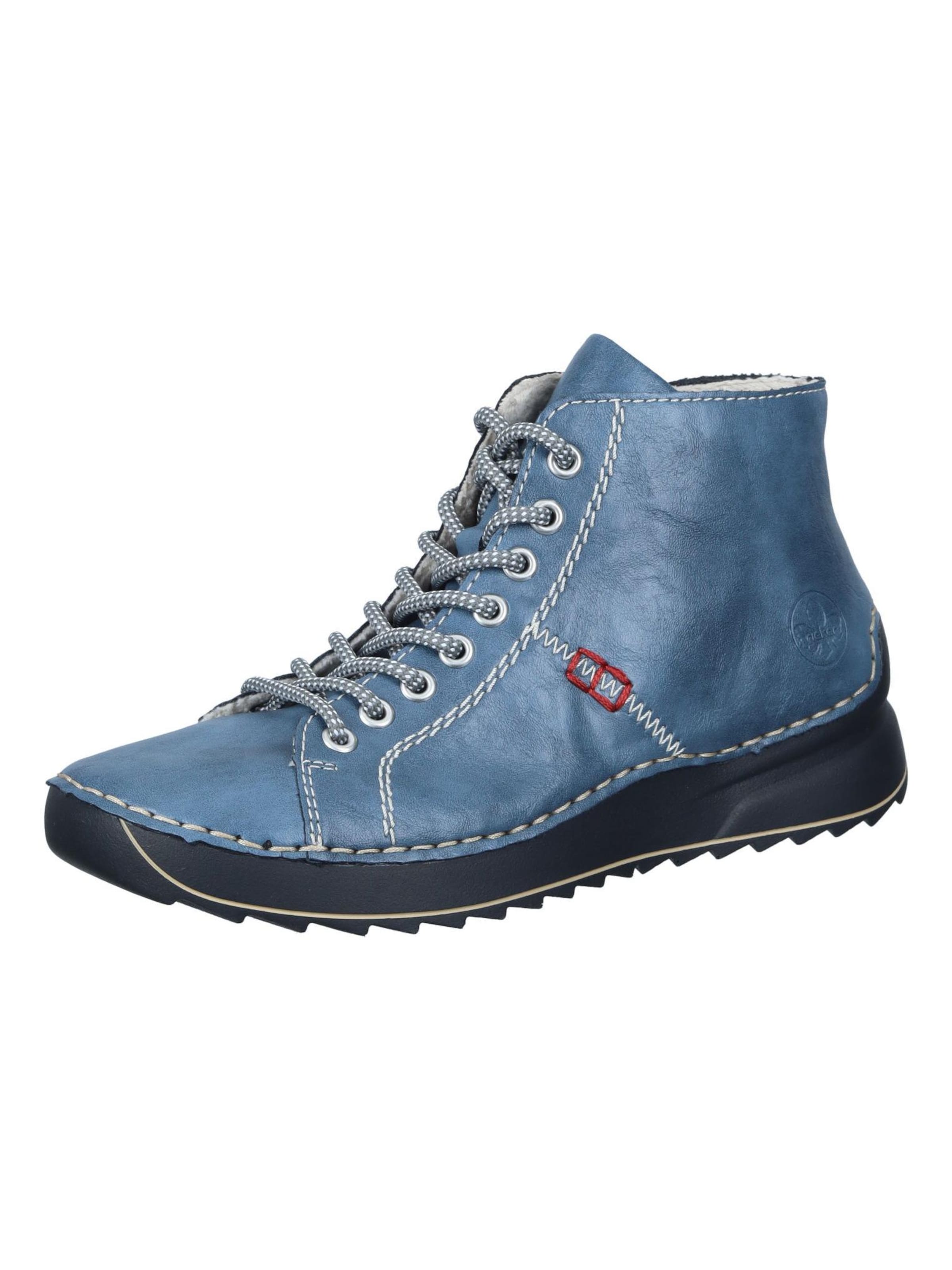 Rieker Boots 'Schnürer' in Blue: front