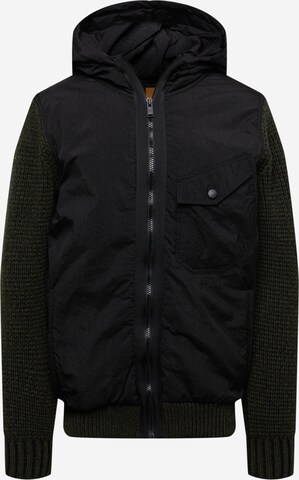 BOSS Knit Cardigan 'Kalbumy' in Black: front