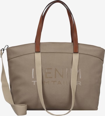 TOM TAILOR DENIM Shopper in Beige: predná strana