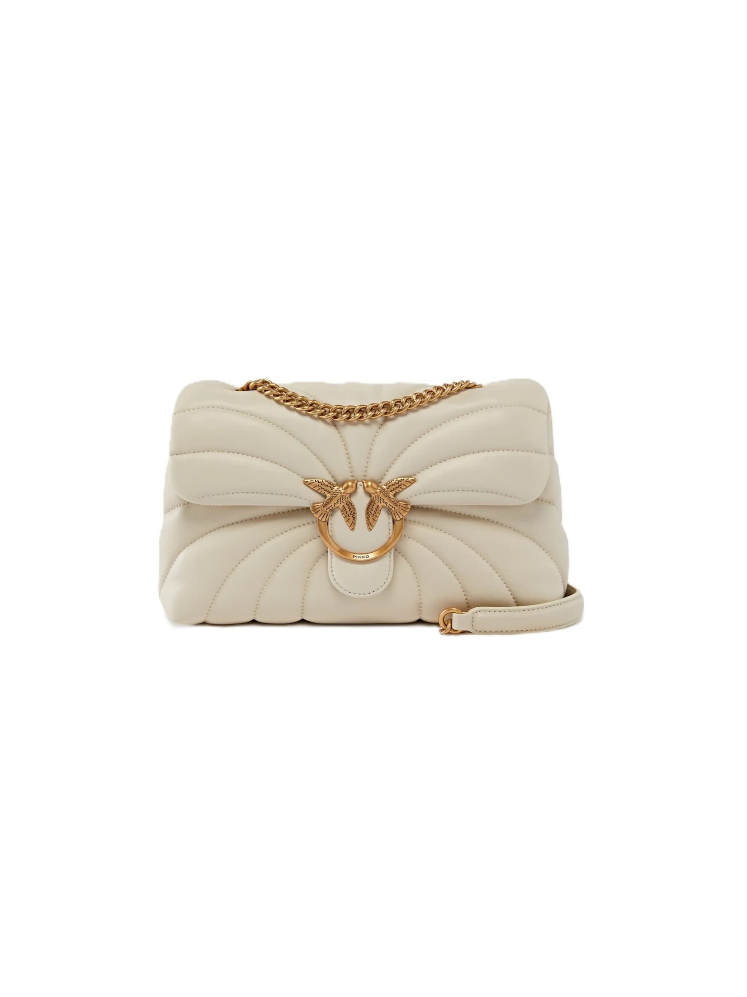 Borsa a tracolla '100038 A1EX' di PINKO in bianco: frontale