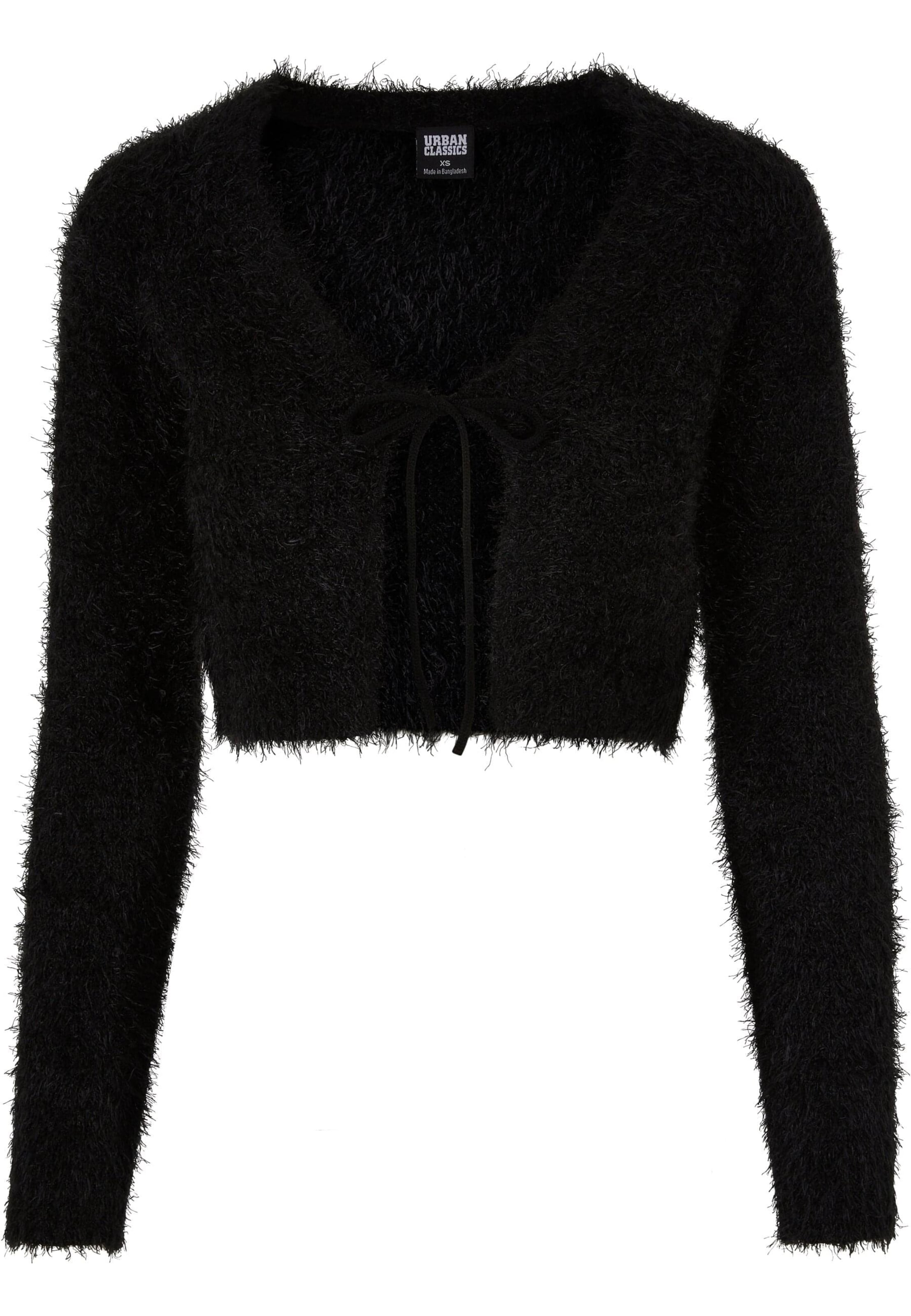 Cardigan Urban Classics en noir : devant
