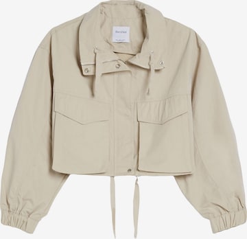 Bershka Between-Season Jacket in Beige: front