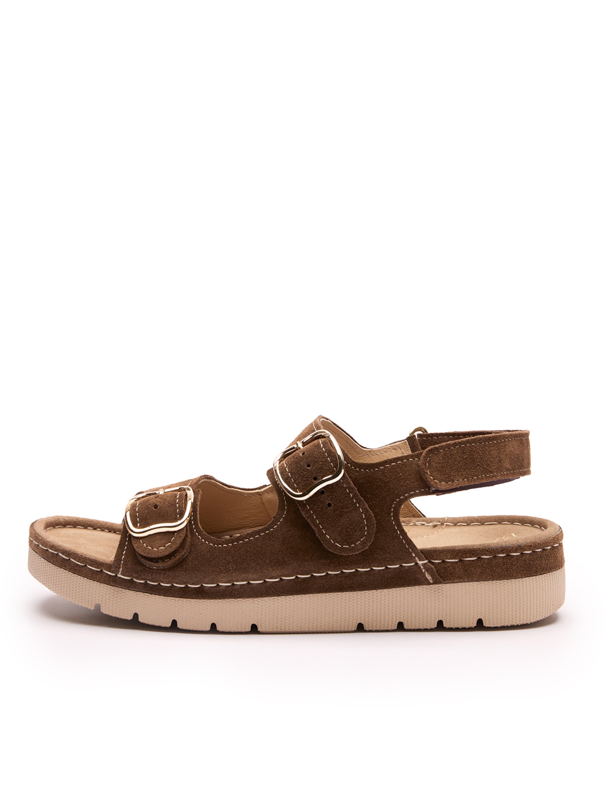 RYŁKO Sandaal in Bruin: voorkant