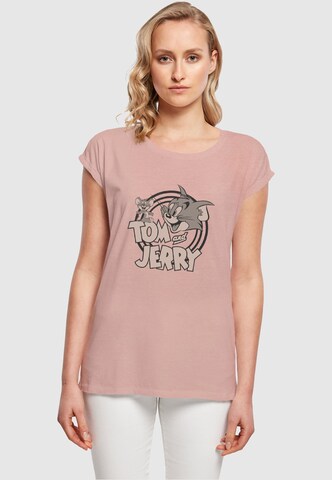 ABSOLUTE CULT Shirt 'Tom And Jerry' in Roze: voorkant