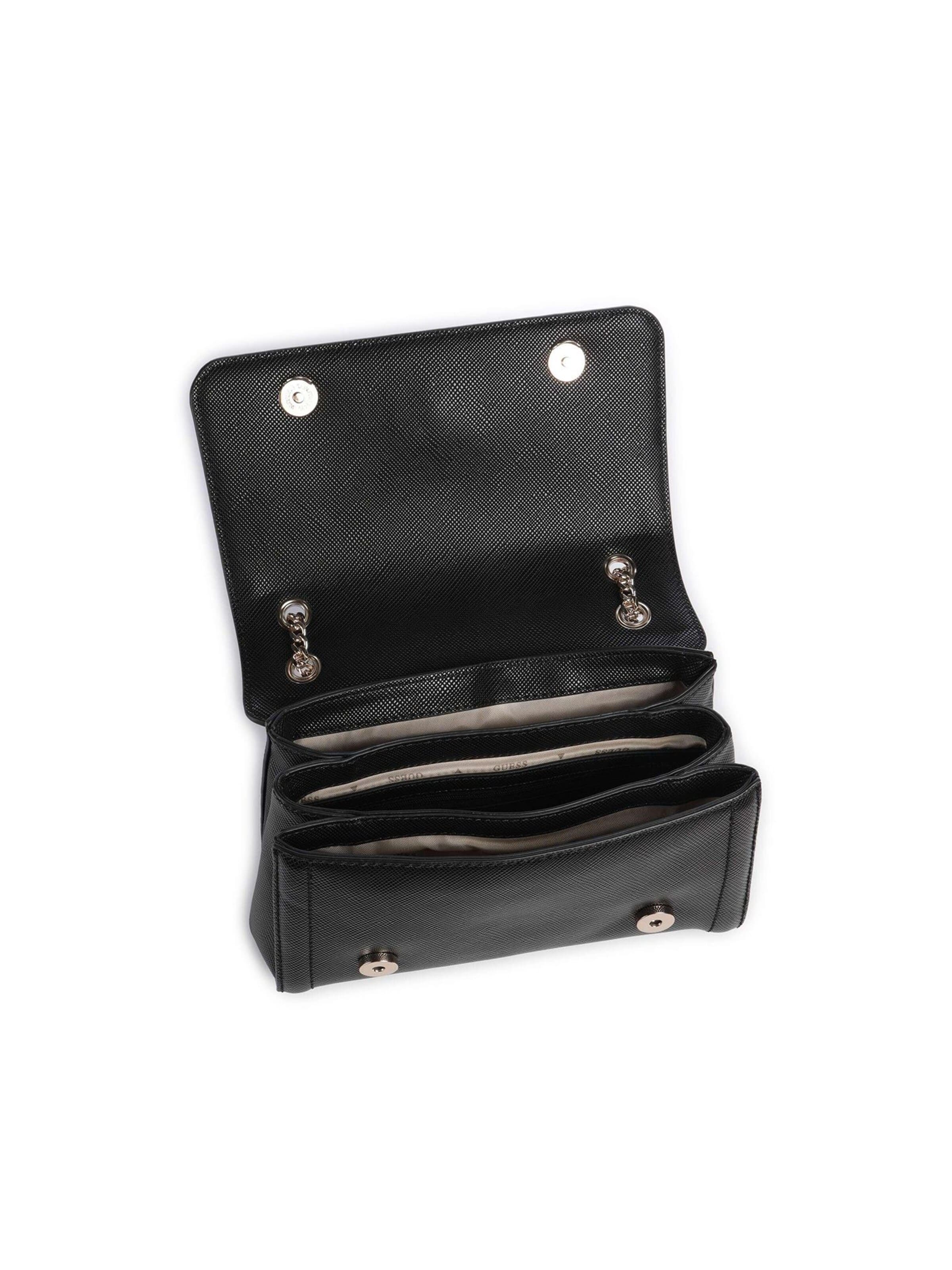 GUESS - Bolso de hombro 'Guess Crossbody Bag Bone' en negro