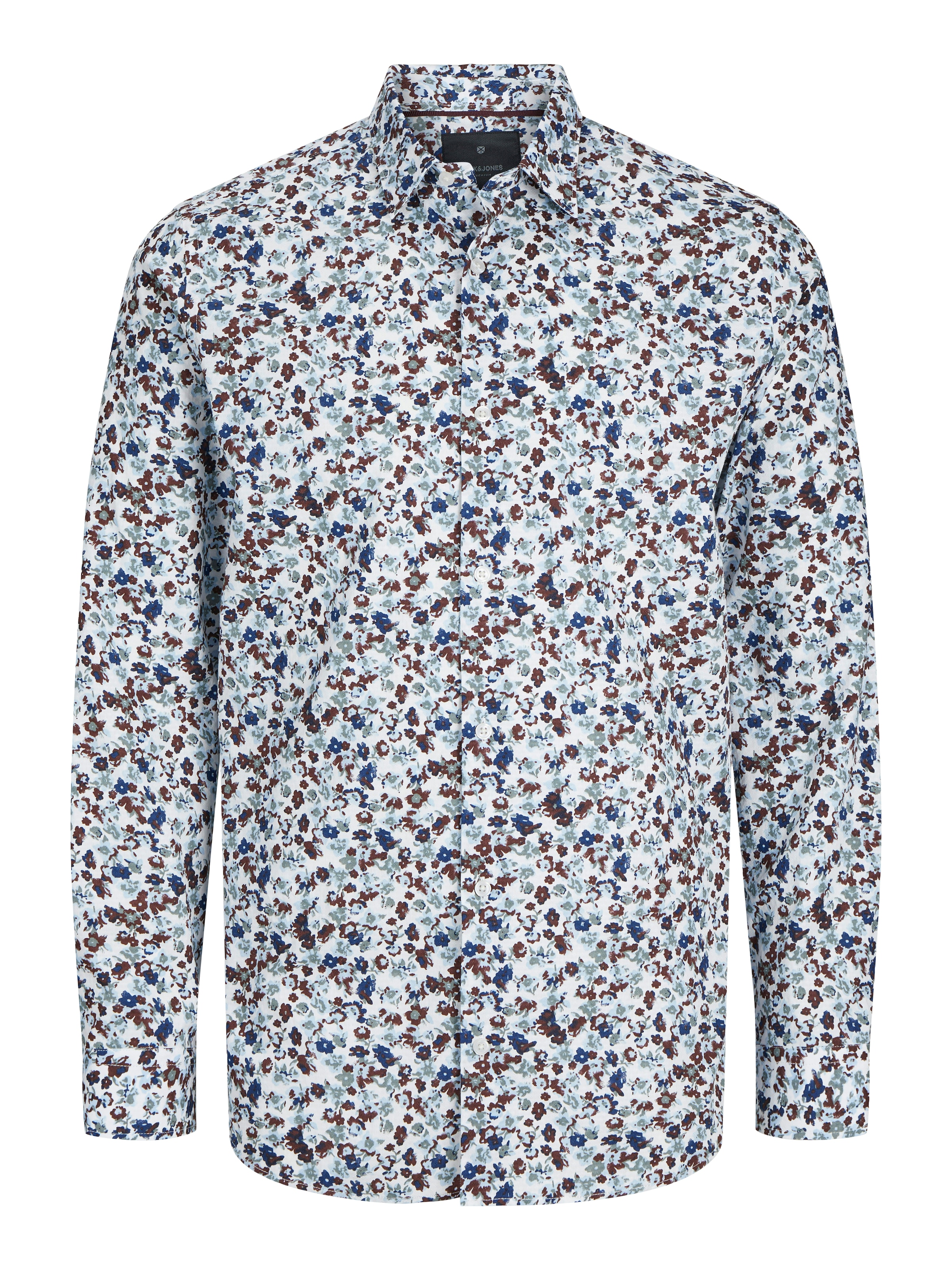 JACK & JONES Button Up Shirt 'JPRBLALeeds' in Blue: front