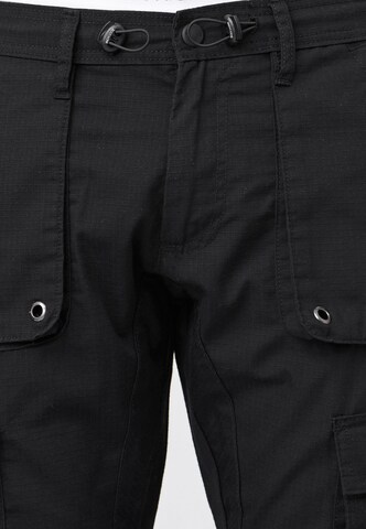 INDICODE JEANS Regular Hose 'Leonard' in Schwarz