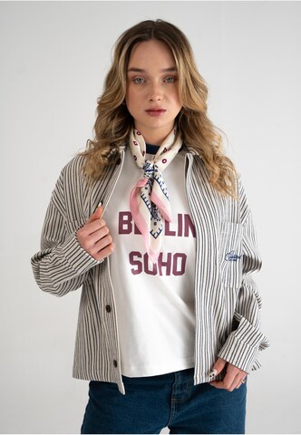 Prohibited Jacke 'Striped Harrington' in Mischfarben