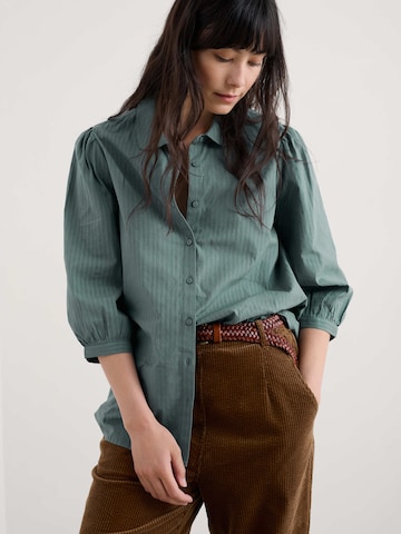 Seasalt Cornwall Blouse 'Hope Cottage' in Green: front