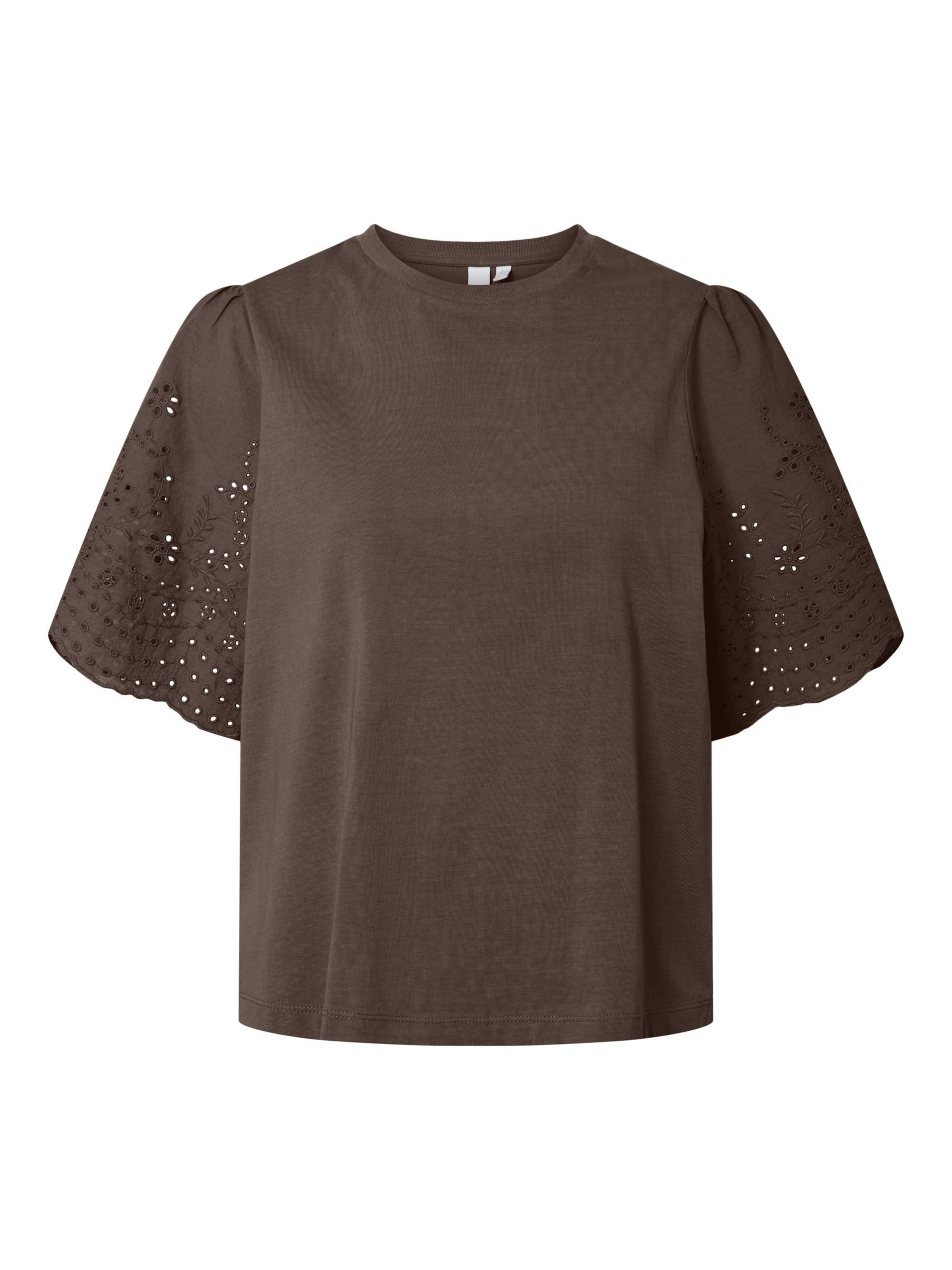 T-shirt 'YASLex' YAS en marron : devant