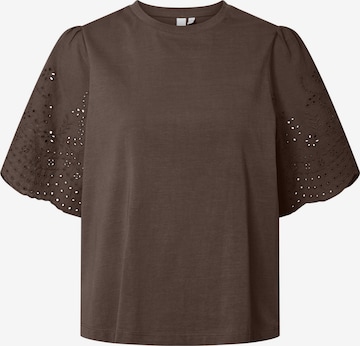 T-shirt 'YASLex' YAS en marron : devant