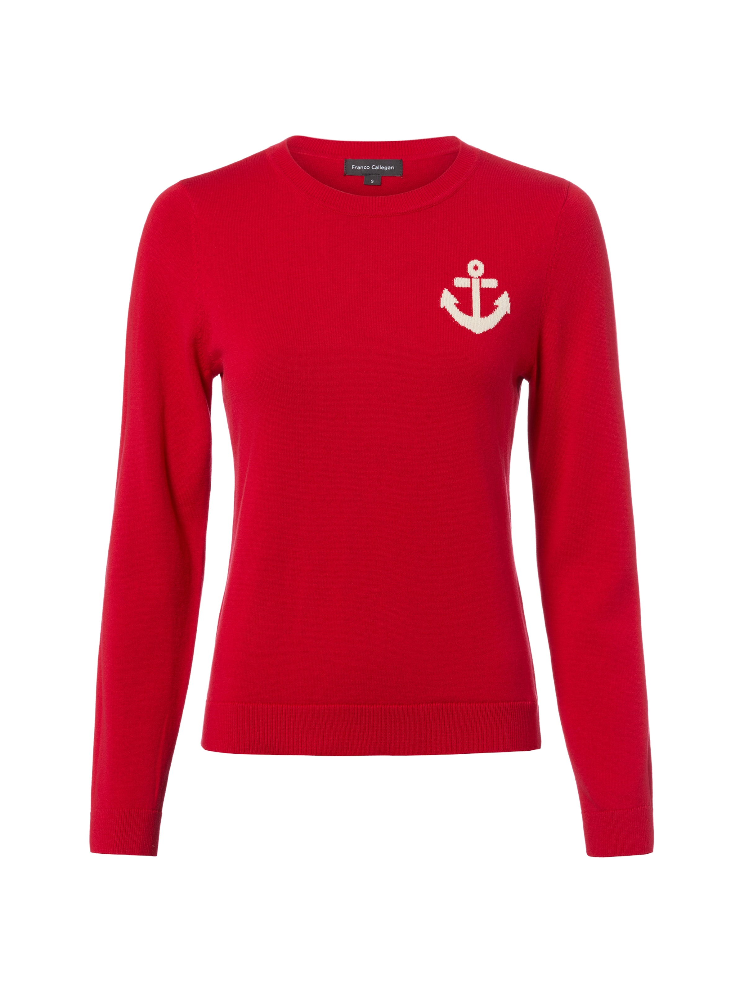 Pull-over Franco Callegari en rouge : devant