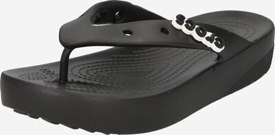 Crocs Zehentrenner in schwarz / weiß, Produktansicht