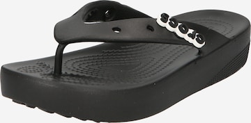 Tongs Crocs en noir : devant