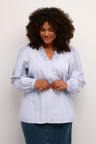 KAFFE CURVE Blouse 'Maia' in Blue