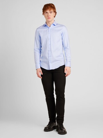 SEIDENSTICKER - Slim Fit Camisa clássica em azul