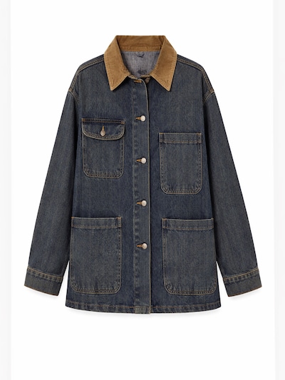 IT'S BASIC Tussenjas 'Oversized Denim Jacket' in de kleur Blauw denim, Productweergave