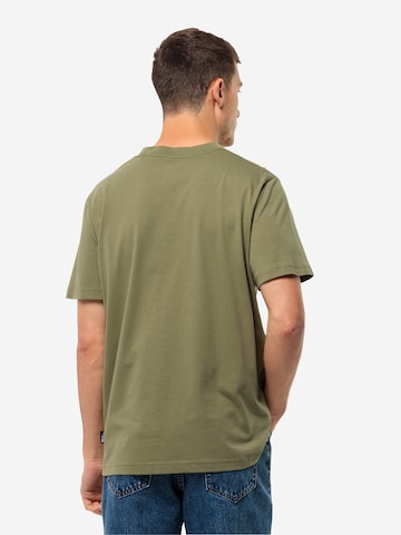JACK WOLFSKINTehnička sportska majica 'TENT' - zelena boja