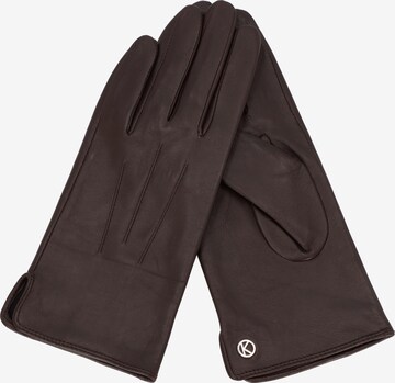 KESSLER Full Finger Gloves in Brown