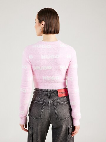 HUGO Red Pullover 'Slotelle' in Pink