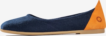 Baabuk Ballerinasko 'Wool Blacky' i blå: forside