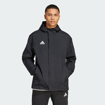 ADIDAS PERFORMANCE Athletic Jacket 'Entrada 22' in Black: front