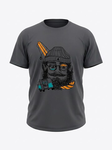 karlskopf Shirt 'CAMPER' in Grey: front