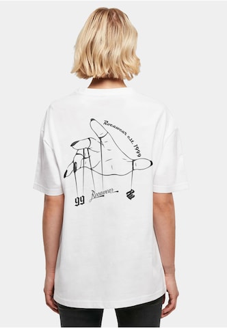 ROCAWEAR Футболка 'Heart' в Белый: спереди