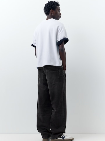 Pull&Bear Baggy Farmer - fekete