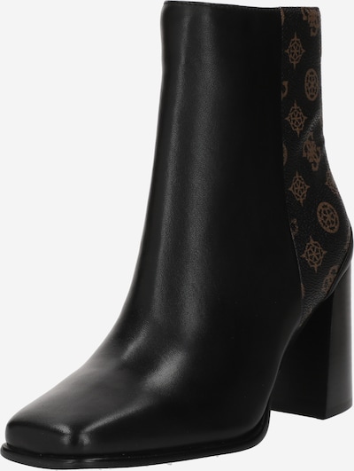 GUESS Bottines 'York' en marron / noir, Vue avec produit