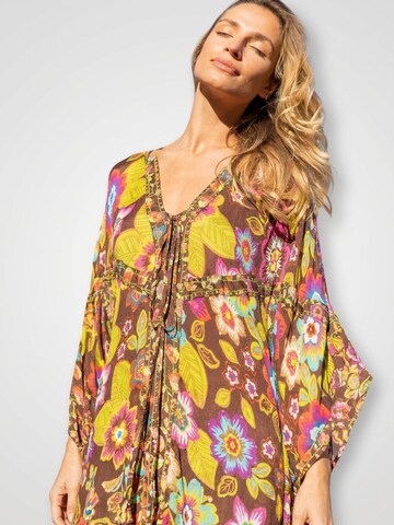 Miss June - Vestido 'Caftan Long Delilah' en marrón
