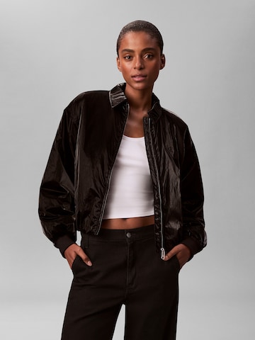 Calvin Klein Jeans Tussenjas in Zwart: voorkant