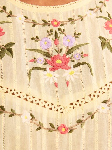 love & roses - Blusa en amarillo