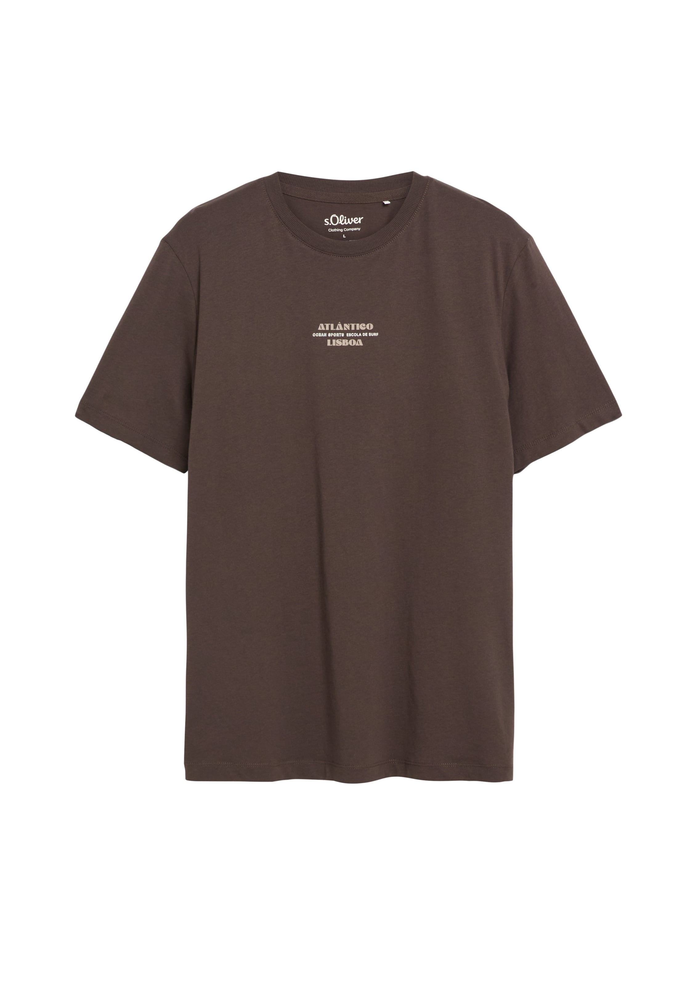 s.Oliver T-Shirt in Braun: Vorderseite