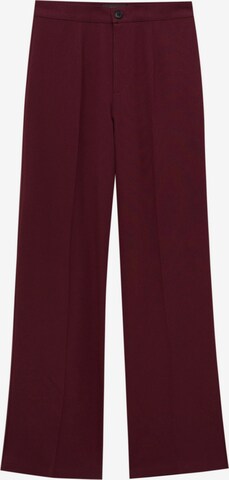 Pantalon à plis Pull&Bear en rouge : devant