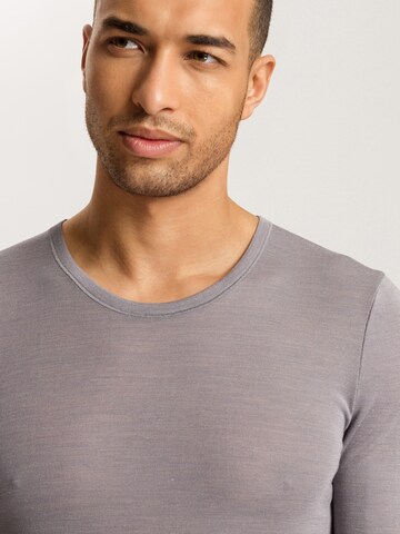 Hanro Shirt ' Woolen Silk ' in Grey
