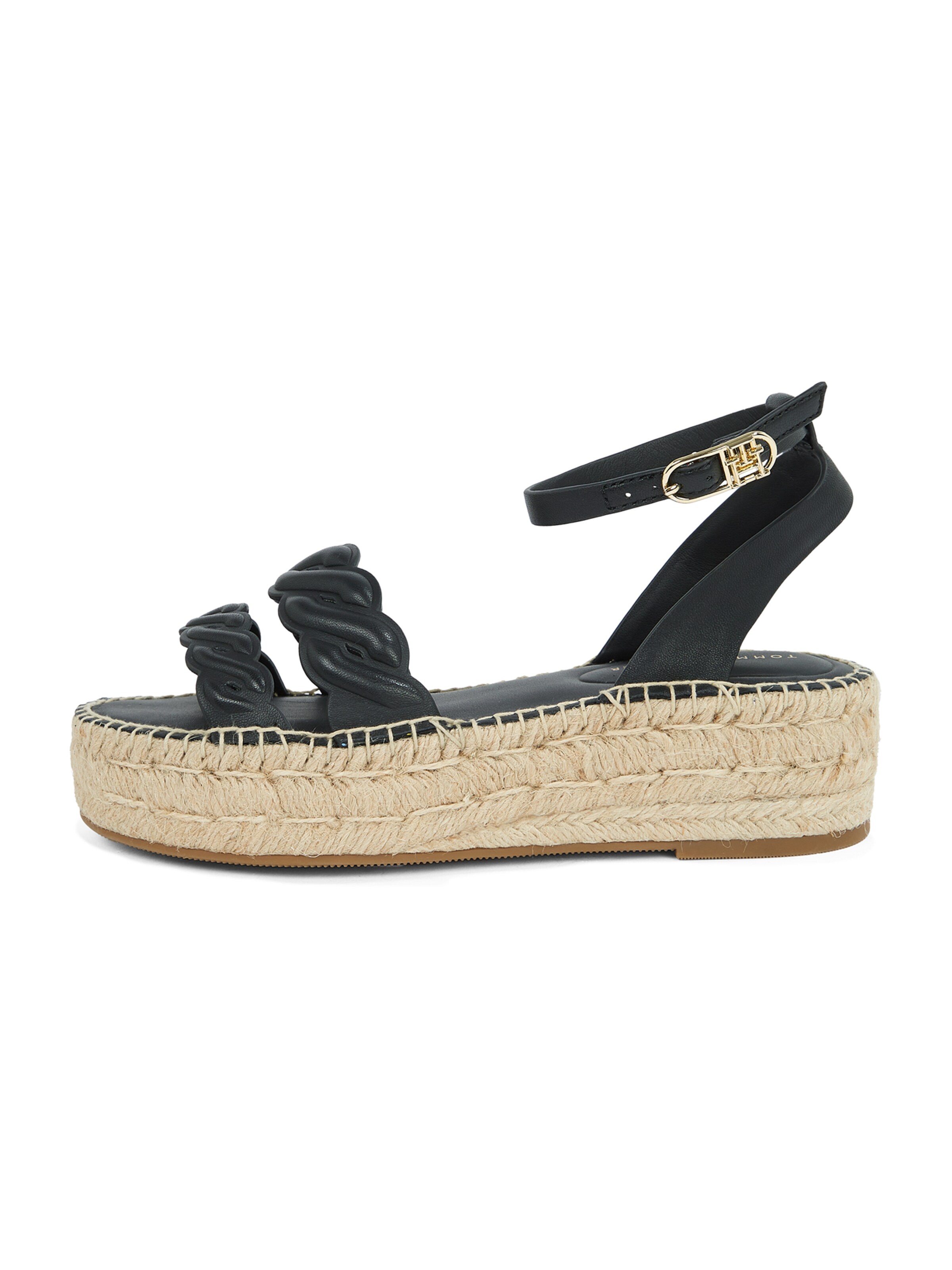 Sandales à lanières 'Rope' TOMMY HILFIGER en noir : devant