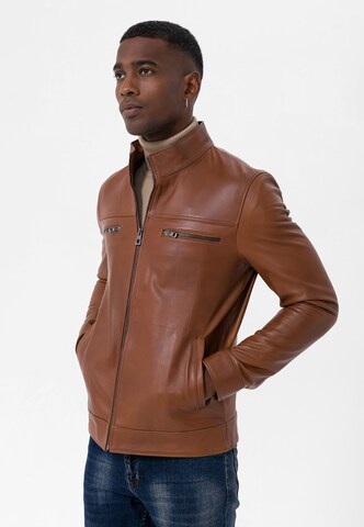 Veste mi-saison Jimmy Sanders en marron