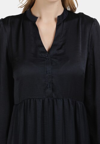 Usha - Vestido camisero en azul