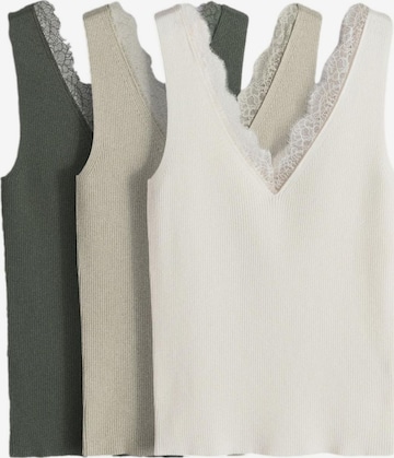 Tops en tricot The Set en gris : devant