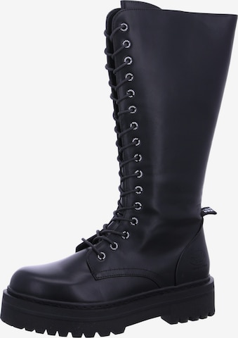 Dockers by Gerli Overknees 'Dockers by Gerli Langschaftstiefel Schwarz' in Schwarz: Vorderseite