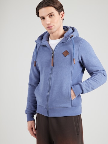 Geacă tricotată de la naketano pe albastru: față