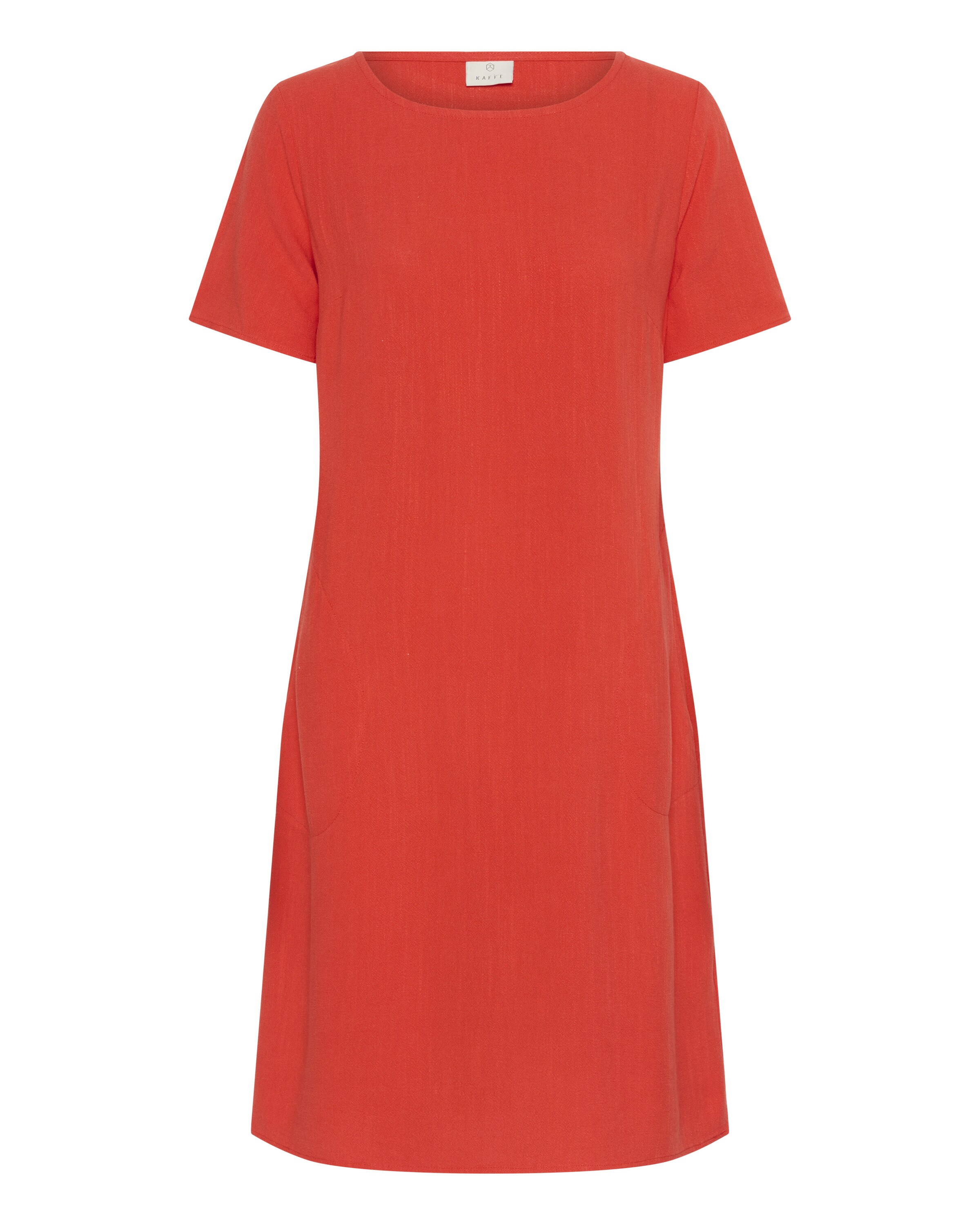 Kaffe Jurk 'Liny' in Rood: voorkant